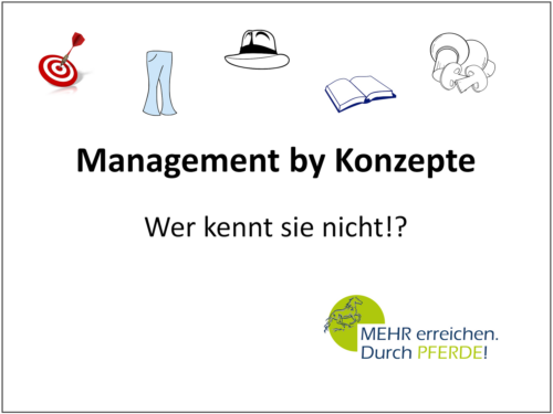 Management by Konzepte Mehr erreichen durch Pferde